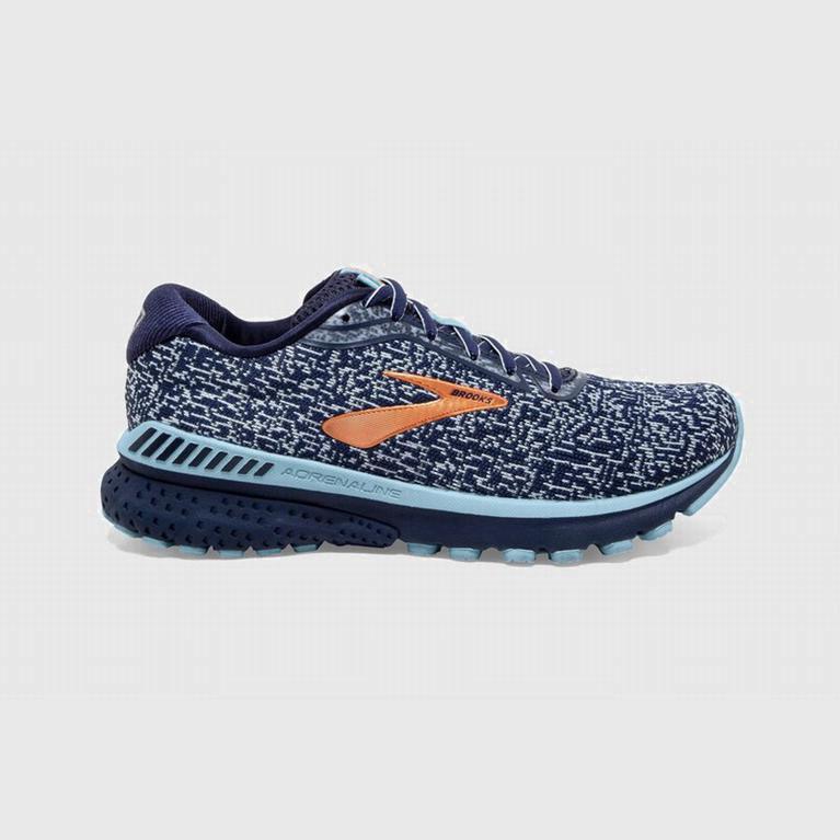 Brooks Women's Adrenaline Gts 20 Road Running Shoes Singapore - Navy/Copper (90356-KIBY)